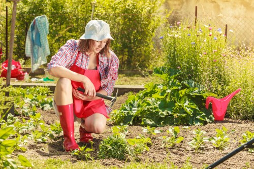 Risk assessment and PPE used on a landscaping site