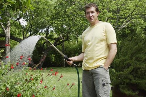 French drain and gravel trench installation for a wet lawn